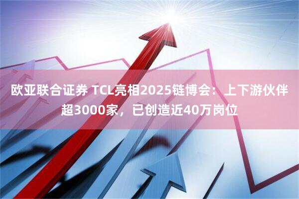 欧亚联合证券 TCL亮相2025链博会：上下游伙伴超3000家，已创造近40万岗位